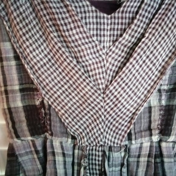 Marciano Purple Plaid Summer Dress - Picture 2 of 3